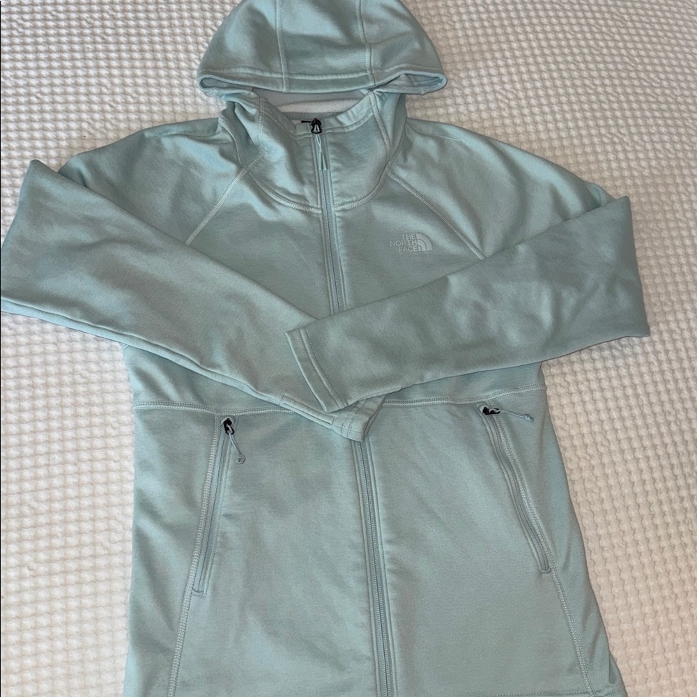 The North Face Woman’s Size M Light Blue Fleece Jacket